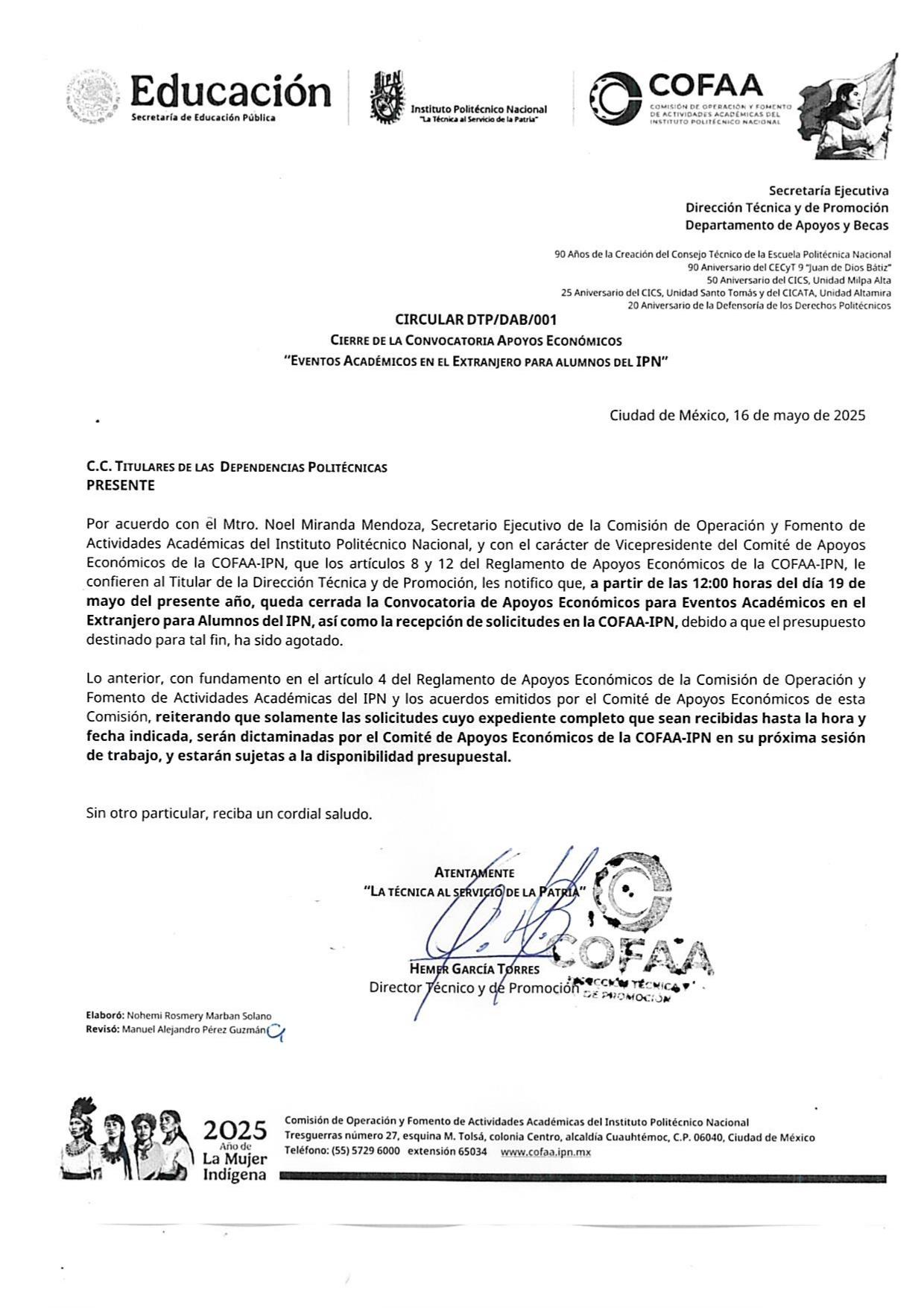 Circular COFAA